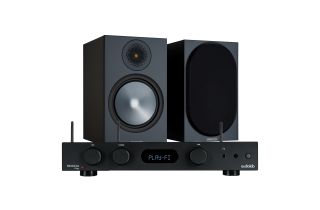 Audiolab 6000A Play Wireless Amplifier & Streaming Player with Monitor Audio Bronze 100 Speakers (6th Gen)
