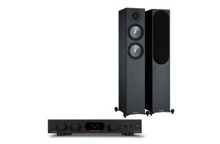 Audiolab 7000A Integrated Amplifier with Monitor Audio Bronze 200 Speakers (6th Gen)