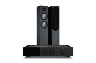 Audiolab 9000A Integrated Amplifier with Monitor Audio Bronze 200 Speakers (6th Gen)