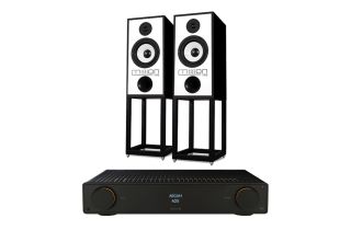 Arcam Radia A25 Integrated Amplifier with Mission 770 Standmount Loudspeakers with Stands