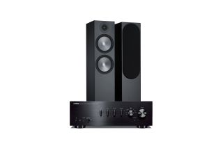 Yamaha A-S301 Integrated Amplifier with Monitor Audio Bronze 500 Speakers (6th Gen)