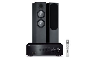 Yamaha A-S501 Integrated Amplifier with Monitor Audio Bronze 200 Speakers (6th Gen)