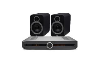 Roksan Attessa Streaming Amplifier with Q Acoustics 3030i Bookshelf Speakers