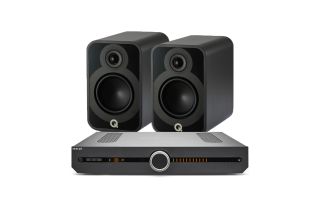 Roksan Attessa Streaming Amplifier with Q Acoustics 5020 Bookshelf Speakers