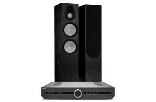 Roksan Attessa Streaming Amplifier with Monitor Audio Silver 7G 500 Floorstanding Speakers