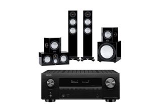 Denon AVC-X3800H 9.4 Ch. 8K AV Receiver with Monitor Audio Silver 7G 200 5.1 Cinema Pack