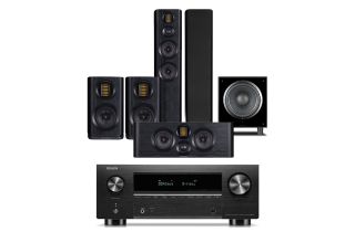 Denon AVC-X3800H 9.4 Ch. 8K AV Receiver with Wharfedale Evo4.4 Home Cinema Pack