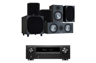 Denon AVR-X1800H AV Receiver with Monitor Audio Bronze 100 AV Speaker Pack
