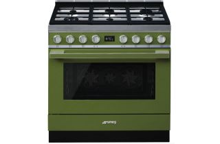 Smeg CPF9GP 90cm Range Cooker Olive Green