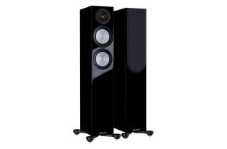 Nearly New - Monitor Audio Silver 200 7G Floorstanding Speakers - Black Gloss