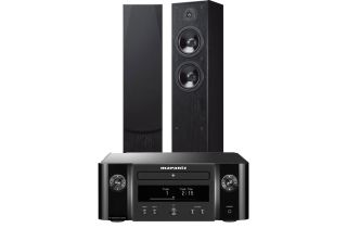 Marantz Melody X. M-CR612 Music System with Yamaha NS-F51 Floorstanding Speakers