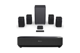 Hisense PX3TUK-PRO 4K Smart Laser Cinema Projector with Hisense HT Saturn Dolby Atmos / DTS:X Wireless Home Cinema Speaker System