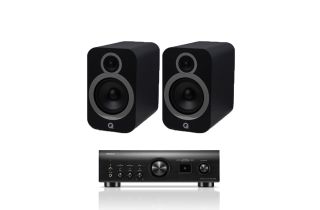 Denon PMA-1700NE Integrated Amplifier with Q Acoustics 3030i Bookshelf Speakers