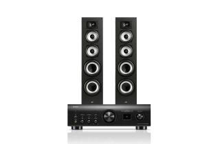 Denon PMA-1700NE Integrated Amplifier with Polk Monitor XT70 Floor-Standing Loudspeakers