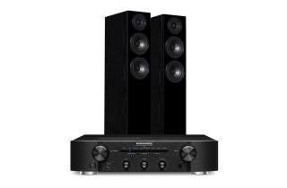 Marantz PM6007 Integrated Amplifier with Wharfedale Diamond 12.3 Floorstanding Speakers