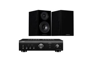 Denon PMA-600NE Integrated Amplifier with Wharfedale Diamond 12.0 Bookshelf Speakers