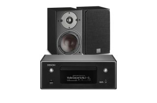 Denon CEOL RCD-N10 Hi-Fi Network CD Receiver with Dali Oberon 1 Bookshelf Speaker