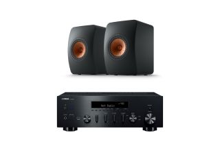 Yamaha R-N600A Network Receiver with KEF LS50 Meta Standmount Loudspeakers