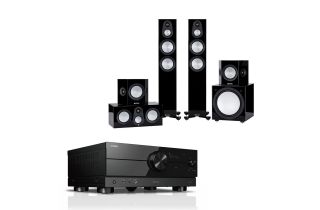 Yamaha RX-A2A AV Receiver with Monitor Audio Silver 7G 300 5.1 Cinema Pack