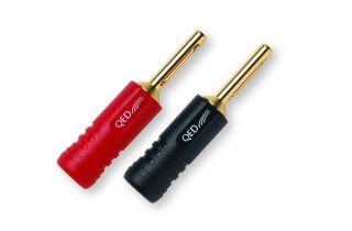 QED Screwloc ABS 4 mm Banana Plug - 10 Pack