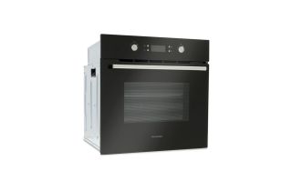 Montpellier SFOP94MFGG Multifunction Oven And Four Burner Gas-on-glass Hob Pack - Black
