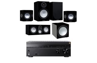Sony TA-AN1000 8K 7.2ch AV Amplifier with Monitor Audio Silver 7G 100 5.1 Cinema Pack