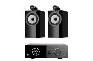 Lyngdorf TDAI-1120 2-Channel Streaming Amplifier with Bowers & Wilkins 705 S3 Standmount Speakers
