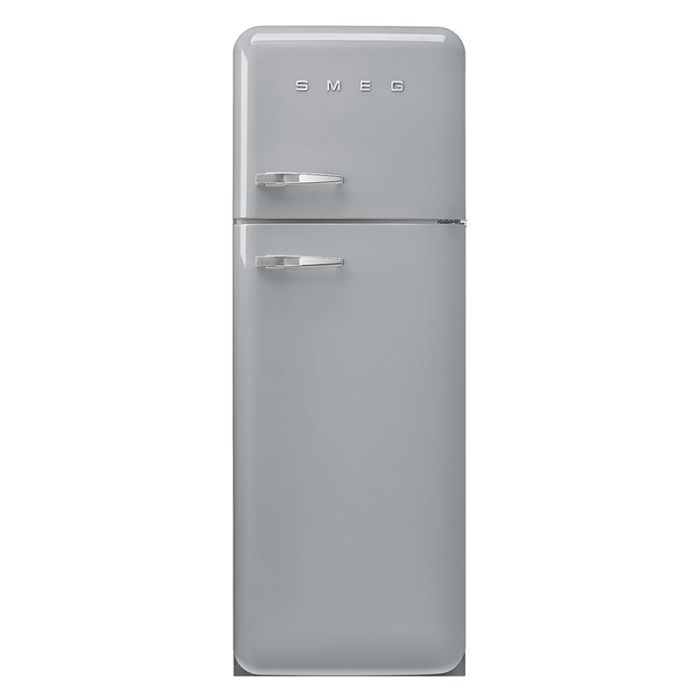Smeg FAB30RSV5 60cm 50s Style Right Hand Hinge Freezer over Fridge - Silver main product photo
