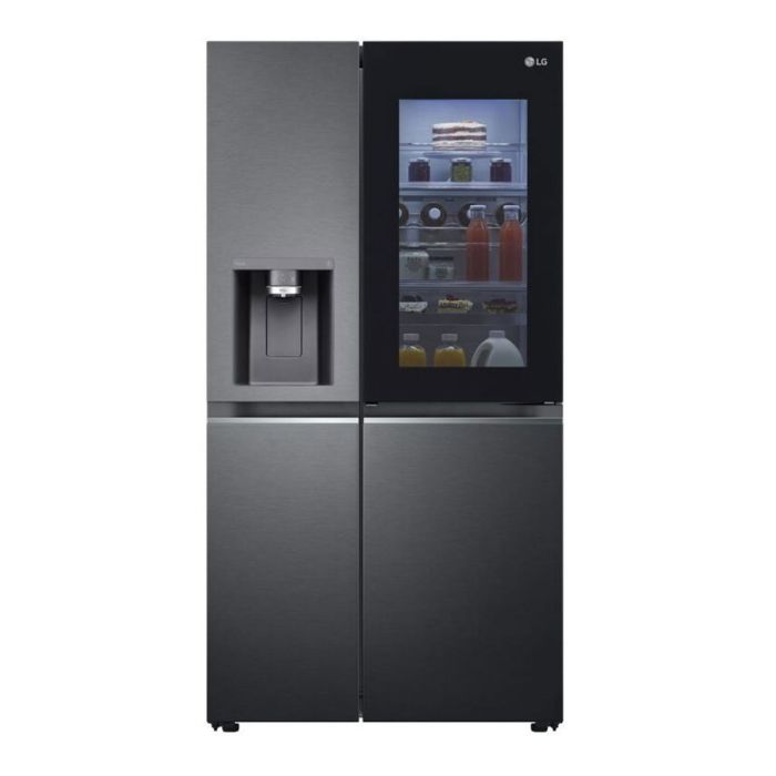 LG GSXV91MCAE InstaView Door-in-Door 635L American Fridge Freezer - Matte Black main product photo
