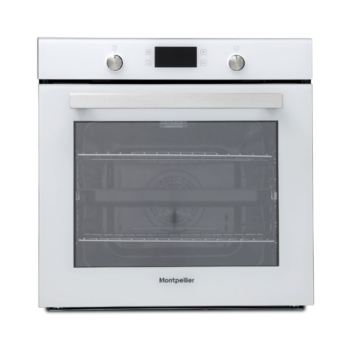 Montpellier SFO75MWG Single Oven - White main product photo